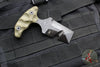 Stroup Knives Rescue Tool- OD Green G-10 Handle- Black Worn Finish RT1-ODGREEN-G10