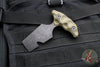 Stroup Knives Rescue Tool- OD Green G-10 Handle- Black Worn Finish RT1-ODGREEN-G10