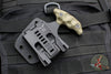 Stroup Knives Rescue Tool- OD Green G-10 Handle- Black Worn Finish RT1-ODGREEN-G10