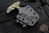 Stroup Knives Rescue Tool- OD Green G-10 Handle- Black Worn Finish RT1-ODGREEN-G10
