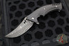 Walter Brend Custom Knives- Blade Show 2014 Mamba Flipper- Carbon Fiber Handle- Damascus Hand Ground Blade