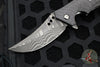Walter Brend Custom Knives- Blade Show 2014 Mamba Flipper- Carbon Fiber Handle- Damascus Hand Ground Blade