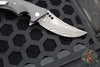 Walter Brend Custom Knives- Blade Show 2014 Mamba Flipper- Carbon Fiber Handle- Damascus Hand Ground Blade