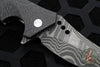 Walter Brend Custom Knives- Blade Show 2014 Mamba Flipper- Carbon Fiber Handle- Damascus Hand Ground Blade