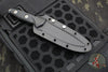 Microtech Socom Alpha- Single Edge- Black Handle- Apocalyptic Plain Edge Blade 113-10 AP