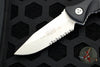 Microtech Socom Alpha Mini Single Edge Fixed Stonewash Part Serrated Blade 113M-11