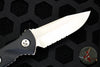 Microtech Socom Alpha Mini Single Edge Fixed Stonewash Part Serrated Blade 113M-11