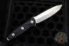 Microtech Socom Alpha Fixed Blade Knife- Tanto Edge- Black Handle With Stonewash Full Serrated Blade 114-12