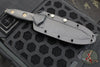 Microtech Socom Alpha- Tanto Edge- Carbon Fiber Handle With Black DLC Fixed Blade 114-1 DLCCFS