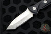 Microtech Socom Alpha Fixed Blade- Mini- Tanto Edge- Stonewash Full Serrated Blade 114M-12