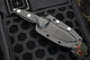 Microtech Socom Alpha Fixed Blade- Mini- Tanto Edge- Stonewash Full Serrated Blade 114M-12