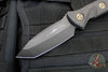 Microtech Socom Alpha- Mini- Tanto Edge- Carbon Fiber Handle- Black DLC Blade 114M-1 DLCCFS