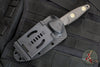 Microtech Socom Alpha- Mini- Tanto Edge- Carbon Fiber Handle- Black Full Serrated DLC Blade 114M-3 DLCCFS