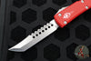 Microtech Ultratech OTF Knife- Hellhound- Red Handle- Stonewash Blade 119-10 RDS