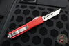 Microtech Ultratech OTF Knife- Hellhound- Red Handle- Stonewash Blade 119-10 RDS