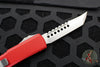 Microtech Ultratech OTF Knife- Hellhound- Red Handle- Stonewash Blade 119-10 RDS