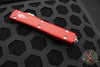 Microtech Ultratech OTF Knife- Hellhound- Red Handle- Stonewash Blade 119-10 RDS
