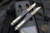 Microtech Ultratech OTF Knife Set- Hellhound & Warhound- Death Card Finished Handle- Apocalyptic Bronze Finished Blade 119-13 SETDCS