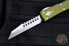 Microtech Ultratech OTF Knife- Warhound- OD Green Handle- Stonewash Blade 119W-10 ODS