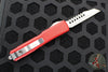 Microtech Ultratech OTF Knife- Warhound- Red Handle- Stonewash Blade 119W-10 RDS