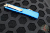 Microtech Ultratech OTF Knife- Warhound- Blue Handle- Bronzed Blade 119W-13 BLS