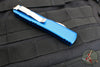 Microtech Ultratech OTF Knife- Bayonet Edge- Blue Handle- Stonewash Blade 120-10 BL