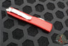Microtech Ultratech OTF Knife- Bayonet Edge- Red Handle- Stonewash Blade 120-10 RD