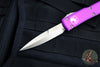 Microtech Ultratech OTF Knife- Bayonet Edge- Violet Handle- Bronze Blade 120-13 VI