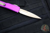 Microtech Ultratech OTF Knife- Bayonet Edge- Violet Handle- Bronze Blade 120-13 VI