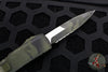 Microtech Ultratech OTF Knife- Bayonet Edge- Olive Camo Handle- Olive Camo Part Serrated Blade 120-2 OCS