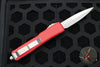 Microtech Ultratech- Bayonet Edge- Red Handle With Satin Plain Edge 120-4 RD