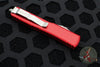 Microtech Ultratech- Bayonet Edge- Red Handle With Satin Plain Edge 120-4 RD