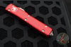 Microtech Ultratech- Bayonet Edge- Red Handle With Satin Plain Edge 120-4 RD