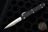 Microtech Ultratech II Stepped OTF Knife- Bayonet Edge- Black With Satin Part Serrated Blade 120II-5 S