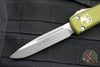 Microtech Ultratech OTF Knife- Single Edge- OD Green- Apocalyptic Blade 121-10 APOD