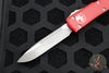 Microtech Ultratech OTF Knife- Single Edge- Red Handle- Apocalyptic Blade 121-10 APRD
