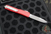 Microtech Ultratech OTF Knife- Single Edge- Red Handle- Apocalyptic Blade 121-10 APRD