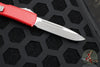 Microtech Ultratech OTF Knife- Single Edge- Red Handle- Apocalyptic Blade 121-10 APRD