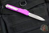 Microtech Ultratech OTF Knife- Single Edge- Violet Handle- Apocalyptic Blade 121-10 APVI