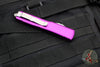 Microtech Ultratech OTF Knife- Single Edge- Violet Handle- Apocalyptic Blade 121-10 APVI