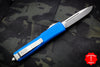 Microtech Ultratech OTF Knife- Single Edge- Blue With Stonewash Blade 121-10 BL