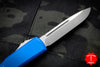 Microtech Ultratech OTF Knife- Single Edge- Blue With Stonewash Blade 121-10 BL