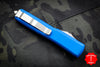 Microtech Ultratech OTF Knife- Single Edge- Blue With Stonewash Blade 121-10 BL