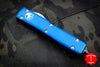 Microtech Ultratech OTF Knife- Single Edge- Blue With Stonewash Blade 121-10 BL