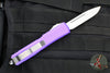 Microtech Ultratech OTF Knife- Single Edge- Purple Handle- Stonewash Plain Edge 121-10 PU