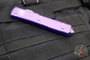 Microtech Ultratech OTF Knife- Single Edge- Purple Handle- Stonewash Plain Edge 121-10 PU