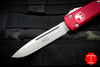 Microtech Ultratech Red Single Edge OTF Knife Stonewash Blade 121-10 RD