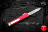 Microtech Ultratech Red Single Edge OTF Knife Stonewash Blade 121-10 RD