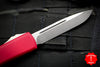 Microtech Ultratech Red Single Edge OTF Knife Stonewash Blade 121-10 RD