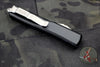 Microtech Ultratech OTF Knife- Single Edge- Black Handle- Apocalyptic Part Serrated Blade 121-11 AP